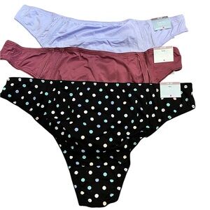 NWT from Avenue 3 pairs of “micro luxe Thongs”